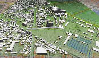 市街地での正確なモデル作成の図3